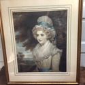 Antique Print Female Portrait London Published Whi