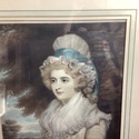 Antique Print Female Portrait London Published Whi