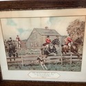 The Queens County Hunt Antique Print Oak Frame Jer