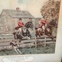 The Queens County Hunt Antique Print Oak Frame Jer