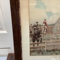 The Queens County Hunt Antique Print Oak Frame Jer