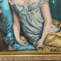 French Needlepoint Woman Portrait Juliette Recamie