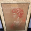 Hugh Walters Charcoal Drawing Female Portrait 1931