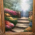 Painting Print Large Artwork Garden Path Entrance 