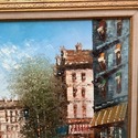 Impressionist Painting Paris Street Scene MCM Mode