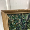 Antique Watercolor Painting Pasture Cows Meanderin