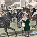 Grand Stand Ascot Engraving Print  By JF Herring C