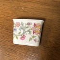 Haddon Hall Minton Match Stick Holder Porcelain Fl