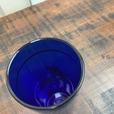 Cocktail Shaker Cobalt Blue Glass Sterling Silver 