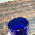 Cocktail Shaker Cobalt Blue Glass Sterling Silver 