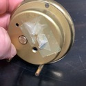 Vintage Tiffany & Co Travel Clock Gold Trim White 