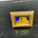 Small Gold Picture Frame on Stand Tripod 5 by 4" H