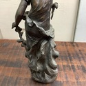 Paris France Antique Female Figure Statue Moreau R