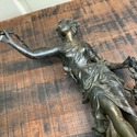 Paris France Antique Female Figure Statue Moreau R