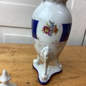 Vintage Urn w Lid Cobalt Blue White Dancing Muses 