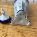 Vintage Urn w Lid Cobalt Blue White Dancing Muses 