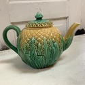 Antique Pineapple Majolica Teapot 19th C Adams Bro