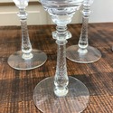 Libbey Rock Sharpe 5 Wine Glasses Stems Water Vint