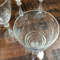 Libbey Rock Sharpe 5 Wine Glasses Stems Water Vint