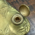 Jean Garnier Inkwell Gilt Bronze Art Nouveau Leave
