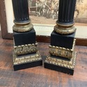 Stiffel Hollywood Regency Pair Torchiere Lamps Nee