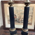 Stiffel Hollywood Regency Pair Torchiere Lamps Nee