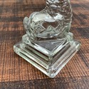 Art Deco Dauphin Glass Table Lamp Base Clear Poiso