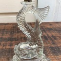 Art Deco Dauphin Glass Table Lamp Base Clear Poiso
