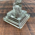 Art Deco Dauphin Glass Table Lamp Base Clear Poiso
