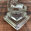 Art Deco Dauphin Glass Table Lamp Base Clear Poiso