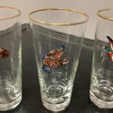 4 Vintage Libbey Glass Beverage Glasses Duck Water