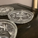 4 Brilliant Cut Glass Dessert Fruit Bowls Individu