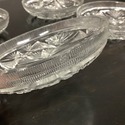 4 Brilliant Cut Glass Dessert Fruit Bowls Individu