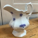 Antique Blue Chelsea Pitcher Jug Chelseaware Sprig