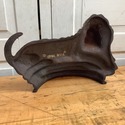 Basset Hound Door Stop Cast Iron Upper Deck Signed
