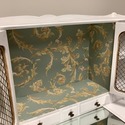 Vintage Vanity or Desk French Country Painted Whit