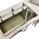 Vintage Vanity or Desk French Country Painted Whit