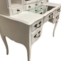 Vintage Vanity or Desk French Country Painted Whit