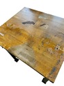 Industrial Butcher Block Table Island Metal Legs M