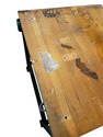 Industrial Butcher Block Table Island Metal Legs M