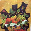 Lithograph Print Still Life Fruit Modern MCM Tony 