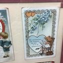 4 Antique Framed Valentines Day Cards Young Childr