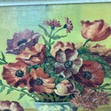 Vintage Oil Painting Still Life Orange Red Poppies