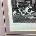 The Hunter Engraving Print Horses Riders Dogs Engl