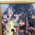 Vintage Maxfield Parrish Waterfall Print Reverse I