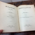4 Antique German Books World History Jager Weltges