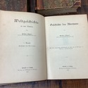 4 Antique German Books World History Jager Weltges