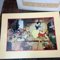 Pair 2 Walt Disney Lithographs Snow White and the 