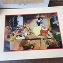 Pair 2 Walt Disney Lithographs Snow White and the 
