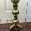 Vintage Brass Pricket Altar Candle Holder Ornate 3